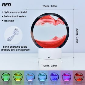 Moving Sand Art Night Light (# of Lamps: Red, Ships From: CN)