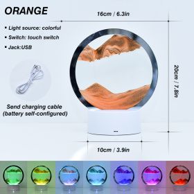 Moving Sand Art Night Light (# of Lamps: Orange, Ships From: CN)