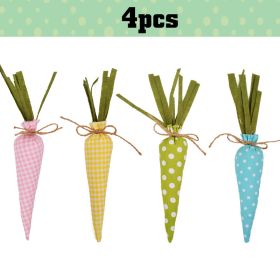 Easter Carrot Decorations (Ships From: CN, Gray: 4Pcs)