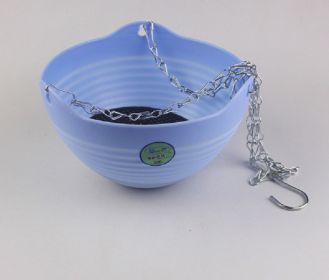 Self-Watering Indoor/Outdoor Hanging Pot (Gray: Blue)