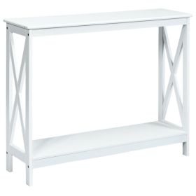 Console X-Design Accent Table (Gray: White)