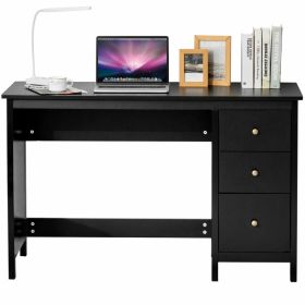 Home Office Computer Desk (Gray: Black)