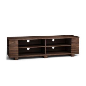 65" TV Wood Cabinet (Gray: Walnut)