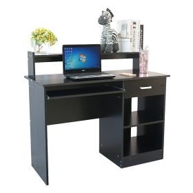 General Style Computer Desk (Gray: Black)