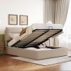 Upholstered Platform Queen Size Bed w/ Storage