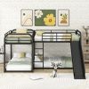 Full and Twin Size L-Shaped Bunk Bed