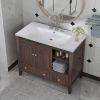 36" Bathroom Vanity with Ceramic Basin