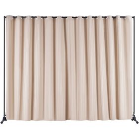 VEVOR Portable Curtain Room Divider with Wheels (Default: Default)