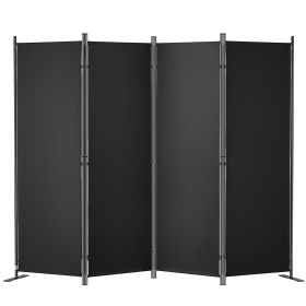 VEVOR 4 Panel Fabric Partition Room Dividers for Office, Bedroom, Dining Room, Study (Default: Default)