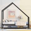 Metal House Bed With Trundle;  Twin Size House Bed