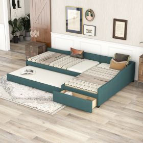 Double Twin Size Daybed (Gray: Green)