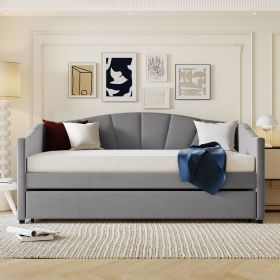 Daybed Sofa w/ Trundle (Gray: Gray)