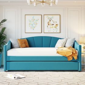 Daybed Sofa w/ Trundle (Gray: Blue)