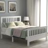 Wood Platform Bed with Headboard and Footboard