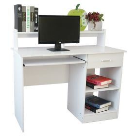 General Style Computer Desk (Gray: White)