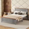 Full Size Platform Bed w/ Rectangular Headboard and Footboard