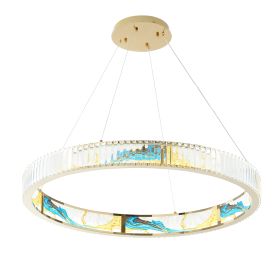 Boeseman's Colorful Chandelier (Color: 1 Tier, Round)