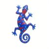 1pc Metal Gecko Wall Art Decor, Inspirational Sculpture Hanging, Farm Garden Lawn Decor, Home Decor, Room Decor, Front Door Yard Decor, Patio Yard Pat