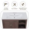 36" Bathroom Vanity with Ceramic Basin