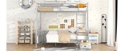 Queen-Size Metal Bunk Bed