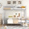 Queen-Size Metal Bunk Bed