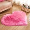 Heart-Shaped Plush Rug