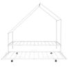 Metal House Bed With Trundle;  Twin Size House Bed