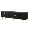 TV Stand with 5 Champagne Legs (Up to 75'')