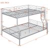 Queen-Size Metal Bunk Bed