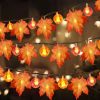 3 Pack Pumpkin & Enlarged Maple Fall String Lights