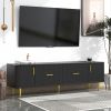 TV Stand with 5 Champagne Legs (Up to 75'')