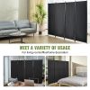 VEVOR 4 Panel Fabric Partition Room Dividers for Office, Bedroom, Dining Room, Study