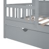 Children's Twin House Trundle Bed