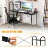 Reversible Computer Desk with Storage Shelf