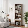 5-Shelf Wood Bookcase