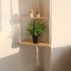 Woven Triangle Shelves Wall Decor