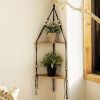 Woven Triangle Shelves Wall Decor