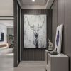 Hand Painted Oil Painting Hand Painted Rich Deer Oil Painting On Canvas Animal Pattern Decorative Painting Classical Porch Mural Handmade Art Living R