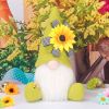 Handmade Summer Sunflower Gnomes Faceless Plush Doll