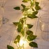 Artificial Ivy w/ LED String Lights