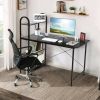 Reversible Computer Desk with Storage Shelf