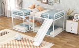 Full and Twin Size L-Shaped Bunk Bed