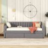 Twin Size Upholstered Daybed with Drawers