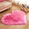 Heart-Shaped Plush Rug