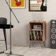 Record Player Stand with Charging Station for Living Room Bedroom