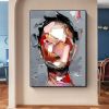 Hand Painted Oil Painting Abstract Portrait On Canvas