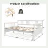 Full Size Daybed Frame with Guardrails