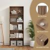 5-Shelf Wood Bookcase