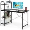 Reversible Computer Desk with Storage Shelf