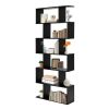 6 Tier S-Shaped Bookshelf